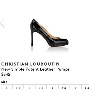 Christian Louboutin New Simple Patent Pumps